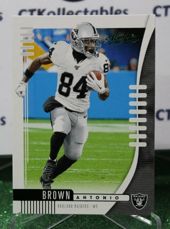 2019 PANINI ABSOLUTE ANTONIO BROWN # 49 GREEN NFL OAKLAND RAIDERS GRIDIRON CARD