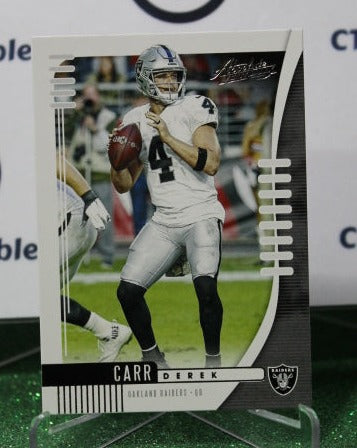 2019 PANINI ABSOLUTE DEREK CARR # 48 NFL OAKLAND RAIDERS GRIDIRON CARD