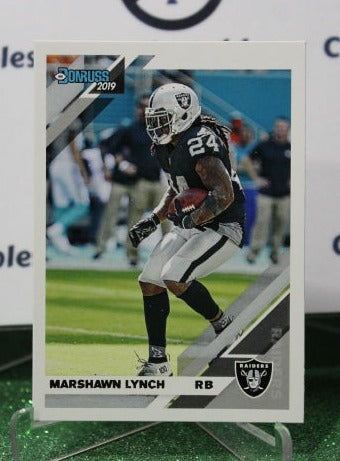 2019 PANINI DONRUSS MARSHAWN LYNCH # 195 NFL OAKLAND RAIDERS GRIDIRON CARD