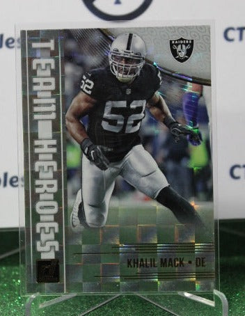 2018 PANINI DONRUSS KHALIL MACK # TH-12 TEAM HEROES NFL OAKLAND RAIDERS GRIDIRON CARD