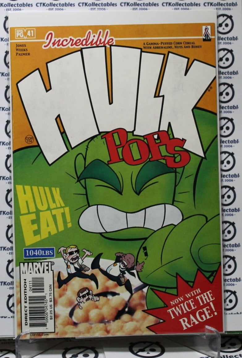 THE INCREDIBLE HULK # 41 NM/VF MARVEL 2002 CEREAL BOX