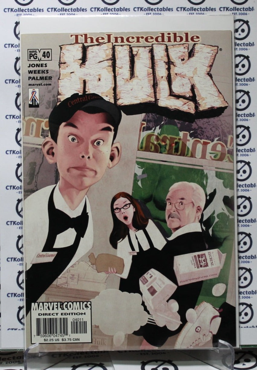 THE INCREDIBLE HULK # 40 MARVEL NM COMIC BOOK 2002