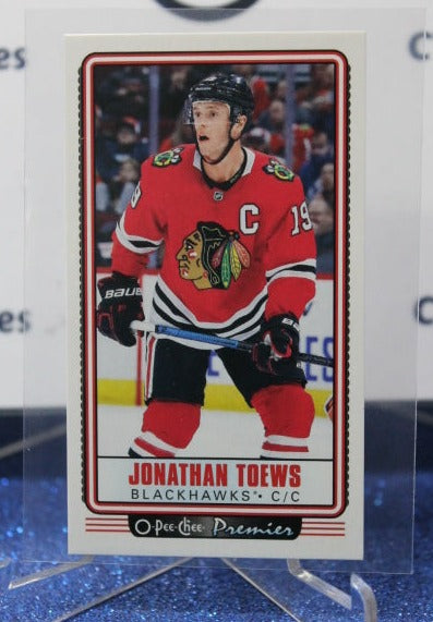 2021-22 O-PEE-CHEE PREMIER JONATHAN TOEWS # P-3 TALLBOYS CHICAGO BLACKHAWKS HOCKEY CARD
