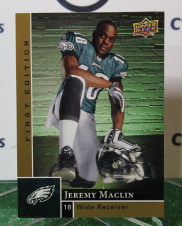 2009 UPPER DECK JEREMY MACLIN # 185 GOLD NFL PHILADELPHIA EAGLES GRIDIRON CARD