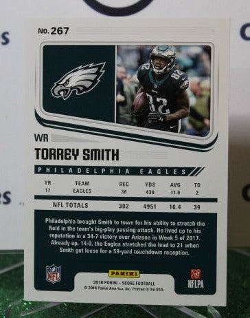 2018 PANINI SCORE TORREY SMITH # 267 NFL PHILADELPHIA EAGLES GRIDIRON CARD