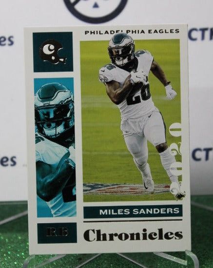2020 PANINI CHRONICLESE MILES SANDERS # 76 NFL PHILADELPHIA EAGLES GRIDIRON CARD