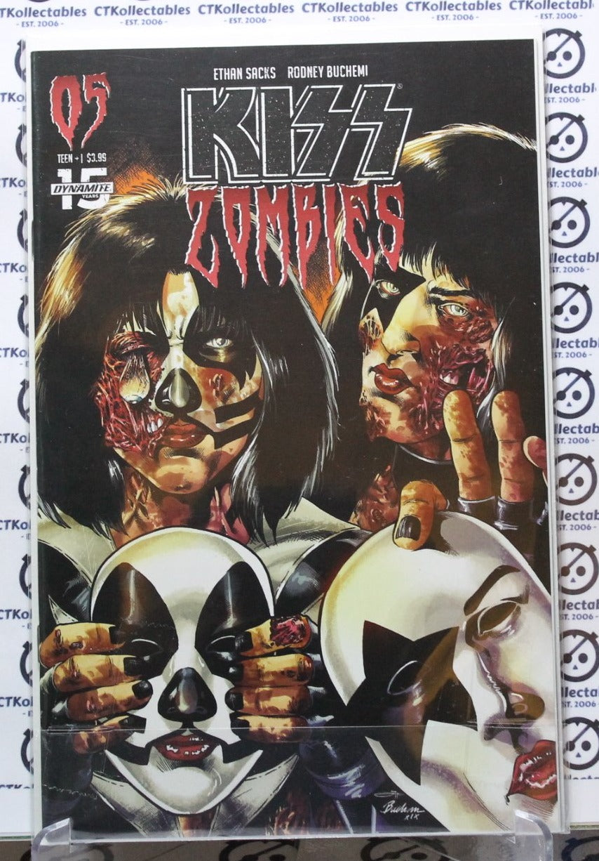 KISS ZOMBIES # 05 VARIANT UNMASKED COVER DYNAMITE COMICS NM 2020