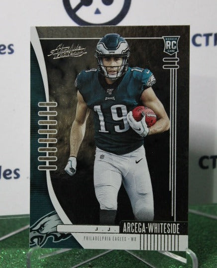 2019 PANINI ABSOLUTE J.J. ARCEGA-WHITESIDE # 123 ROOKIE NFL PHILADELPHIA EAGLES GRIDIRON CARD