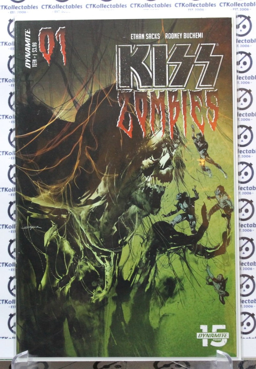 KISS ZOMBIES # 1 VARIANT B COVER NM DYNAMITE COMICS 2019