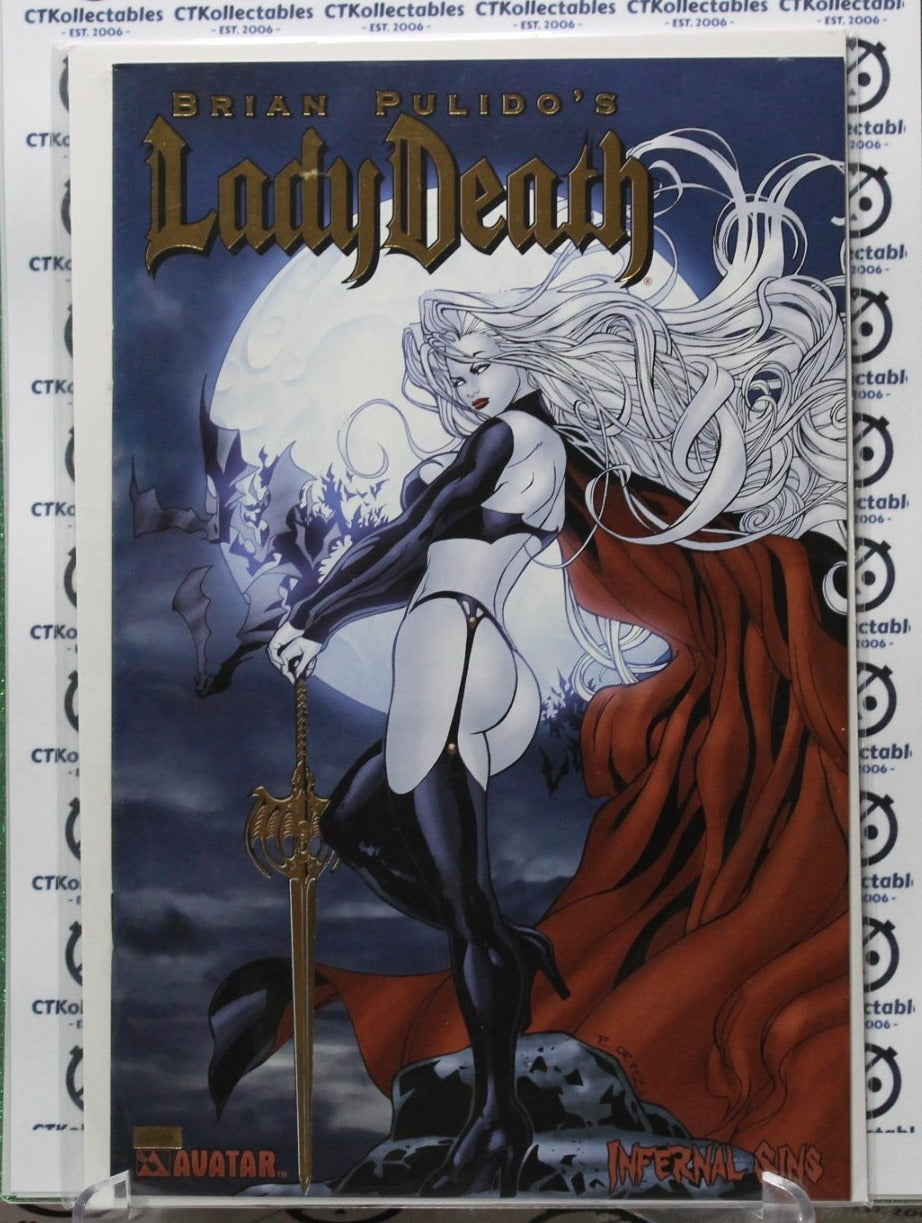 LADY DEATH #1 INFERNAL SINS GOLD VARIANT AVATAR COMICS NM COMIC BOOK 2021