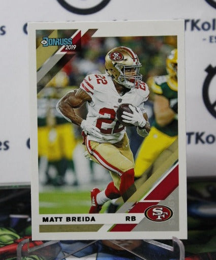 2019 PANINI DONRUSS MATT BREIDA # 221 NFL SAN FRANCISCO 49ERS GRIDIRON CARD