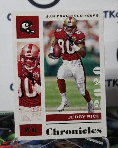2020 PANINI CHRONICLES JERRY RICE # 85 NFL SAN FRANCISCO 49ERS GRIDIRON CARD