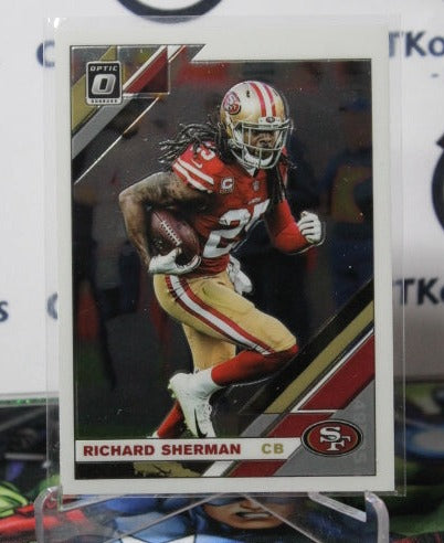 2019 PANINI DONRUSS OPTIC RICHARD SHERMAN # 87 NFL SAN FRANCISCO 49ERS GRIDIRON CARD