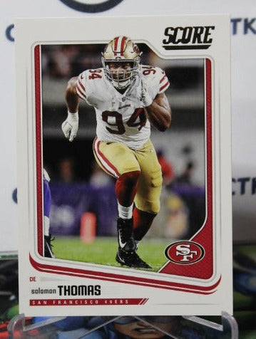 2018 PANINI SCORE SOLOMON THOMAS # 288 NFL SAN FRANCISCO 49ERS GRIDIRON CARD