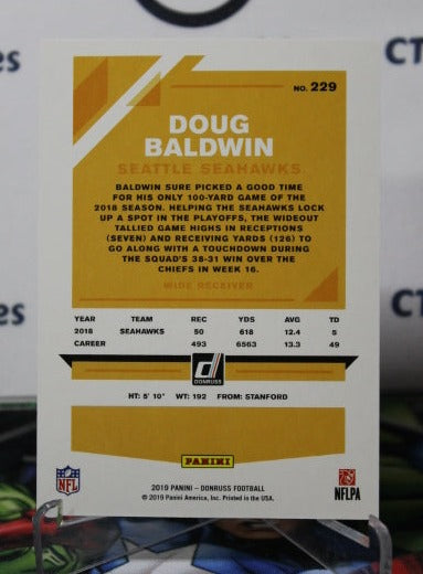 2019 LEGACY DOUG BALDWIN # 91 RED 195/299 NFL SEATTLE SEAHAWKS GRIDIRON CARD