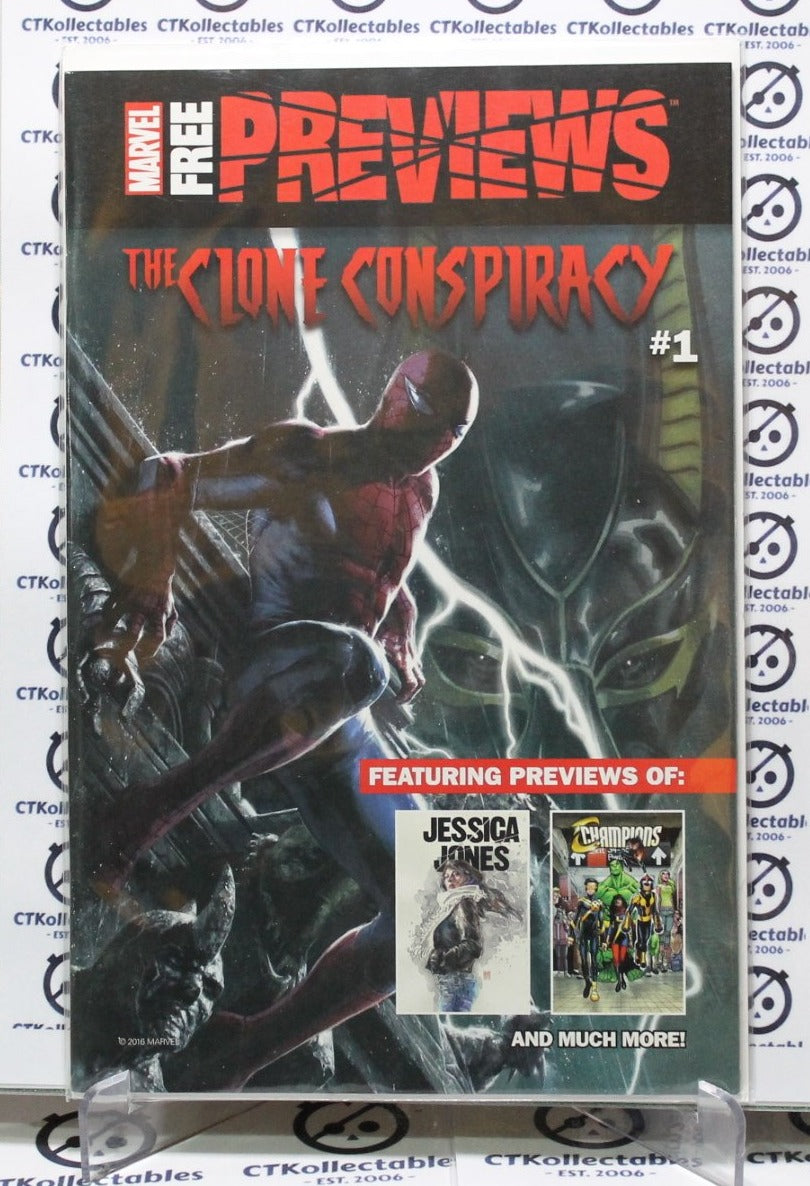 THE CLONE CONSPIRACY # 1 PREVIEWS NM / VF SPIDER-MAN MARVEL COMIC BOOK 2016
