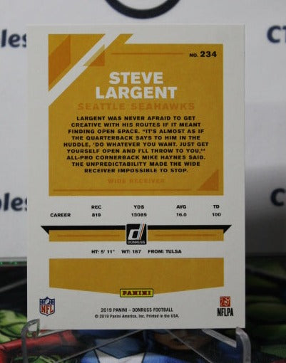 2019 PANINI DONRUSS STEVE LARGENT # 234 NFL SEATTLE SEAHAWKS GRIDIRON CARD