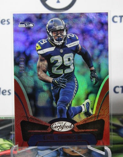 2018 PANINI CERTIFIED EARL THOMAS III # 84 RED 68/99 NFL SEATTLE SEAHAWKS GRIDIRON CARD