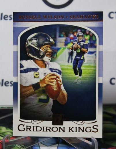 2019 PANINI DONRUSS RUSSELL WILSON # GK-13 GRIDIRON KINGS NFL SEATTLE SEAHAWKS GRIDIRON CARD