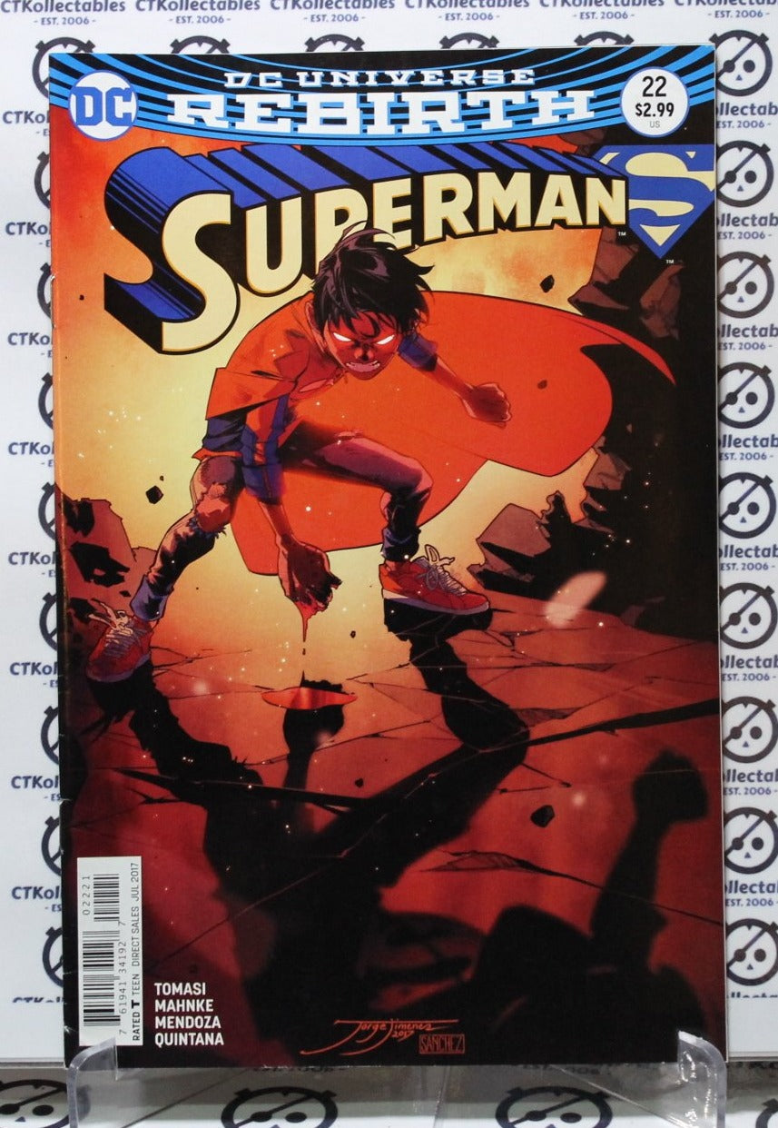 SUPERMAN # 22 NM DC VARIANT UNIVERSE REBIRTH COMIC BOOK 2017