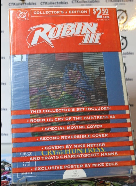 ROBIN III # 3 CRY OF THE HUNTRESS SPECIAL MOVING COVER DC COMIC BOOK 1993