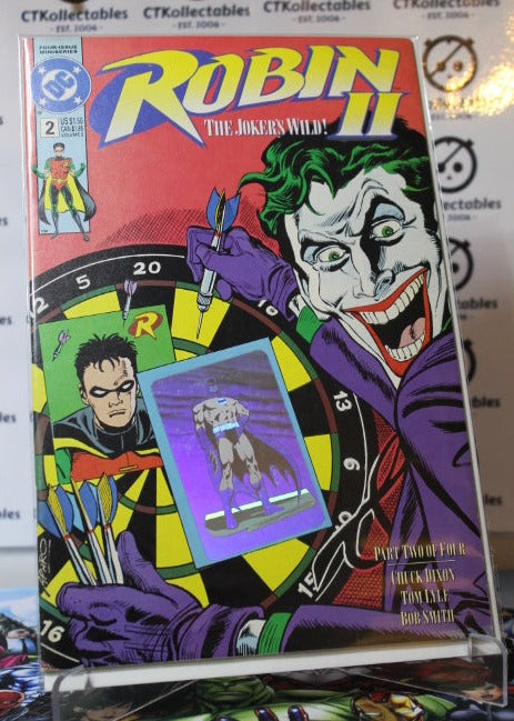 ROBIN II # 2 THE JOKER'S WILD HOLOGRAM COVER VARIANT DC COMIC BOOK 1991