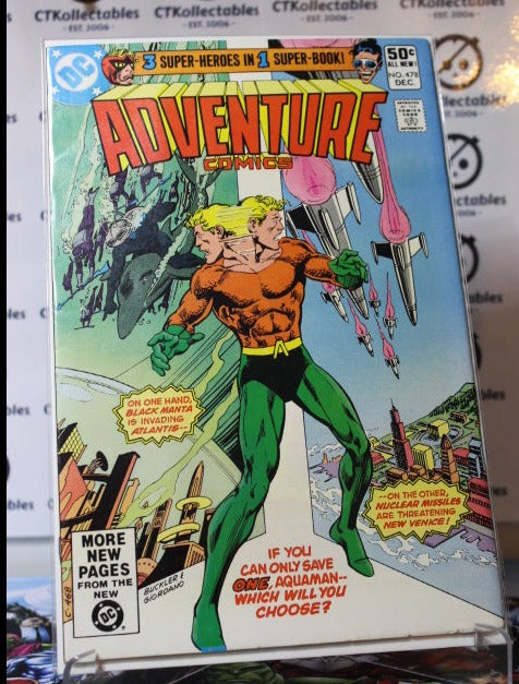 ADVENTURE COMICS # 478 AQUAMAN DC COMIC BOOK 1980