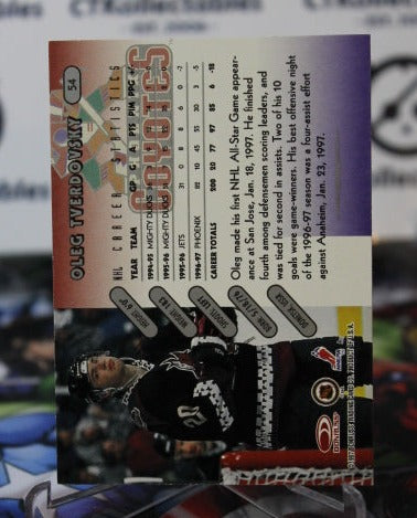 1997-98 DONRUSS OLEG TVERDOVSKY # 54 ARIZONA COYOTES NHL HOCKEY CARD