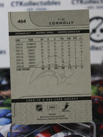 2009-10 O-PEE CHEE TIM CONNOLLY # 464 BUFFALO SABRES NHL HOCKEY TRADING CARD