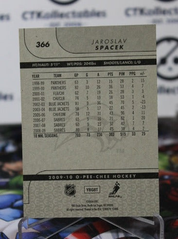 2009-10 O-PEE CHEE JAROSLAV SPACEK # 366 BUFFALO SABRES NHL HOCKEY TRADING CARD