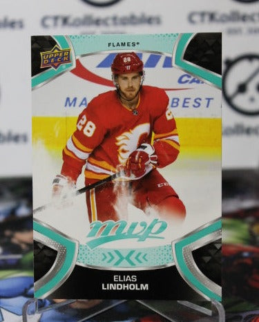 2021-22 UPPER DECK MVP ELIAS LINDHOLM # 54 HOCKEY NHL CALGARY FLAMES CARD