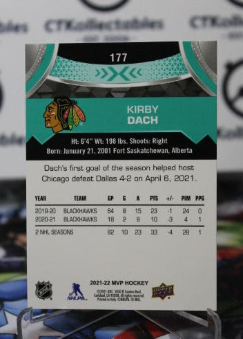 2021-22 UPPER DECK MVP KIRBY DACH # 177 CHICAGO BLACKHAWKS NHL HOCKEY TRADING CARD
