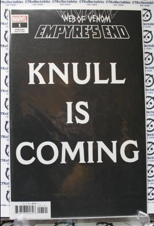 WEB OF VENOM EMPYRE;S END # 1 KNULL IS COMING VARIANT NM MARVEL COMIC BOOK 2020