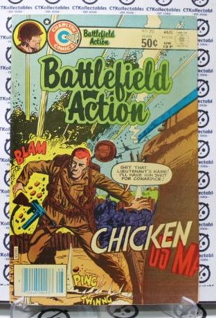 BATTLEFIELD ACTION # 70 VF/F CHARLTON WAR COMIC BOOK 1981