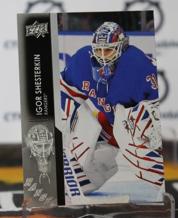 2021-22 UPPER DECK IGOR SHESTERKIN # 371 NEW YORK RANGERS NHL HOCKEY CARD