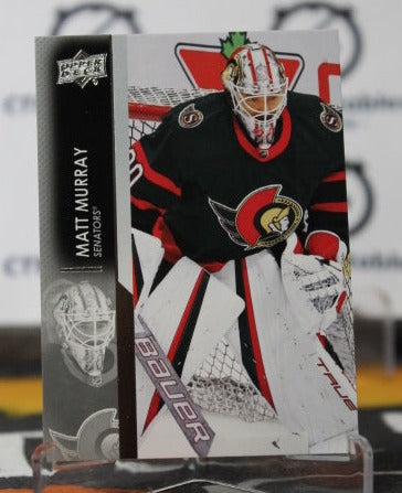2021-22 UPPER DECK MATT MURRAY # 376 OTTAWA SENATORS HOCKEY CARD
