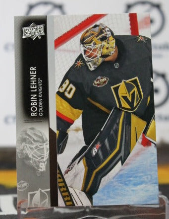2021-22 UPPER DECK ROBIN LEHNER # 429 GOALTENDER NHL GOLDEN KNIGHTS HOCKEY CARD