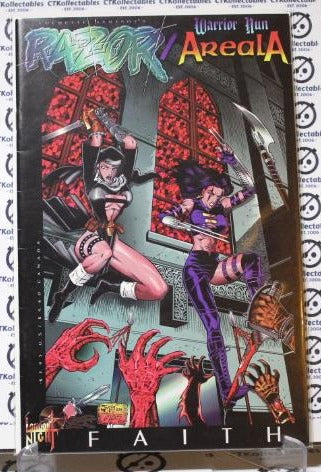 WARRIOR NUN AREALA VS RAZOR # 1 FAITH VF ANTARCTIC PRESS ENTERTAINMENT COMIC BOOK 1996