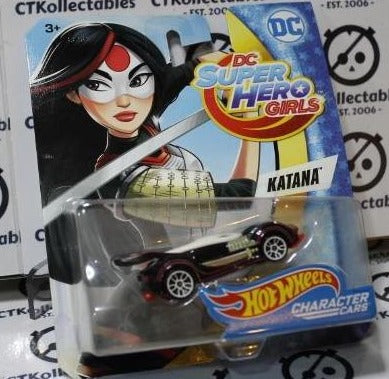 KATANA DC SUPER HERO GIRLS MATTEL HOT WHEELS 1:64 DIE CAST WARNER BROS. 2016