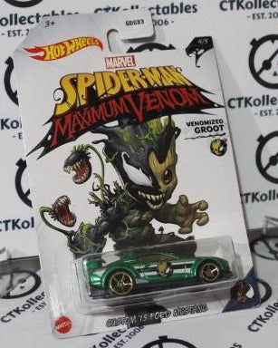 SPIDER-MAN MAXIMUM VENOM VENOMIZED GROOT 4/5 MATTEL HOT WHEELS MARVEL COMICS 2019