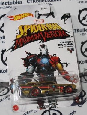 SPIDER-MAN MAXIMUM VENOM VENOMIZED IRON MAN 2/5 MATTEL HOT WHEELS MARVEL COMICS 2019