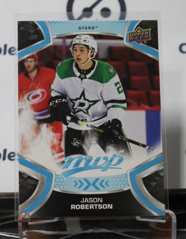 2021-22 UPPER DECK MVP JASON ROBERTSON # 209 BLUE ROOKIE DALLAS STARS NHL HOCKEY TRADING CARD