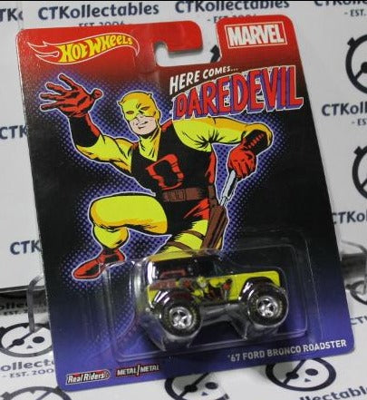 HOT WHEELS MATTEL DAREDEVIL MARVEL '67 FORD BRONCO ROADSTER 2014