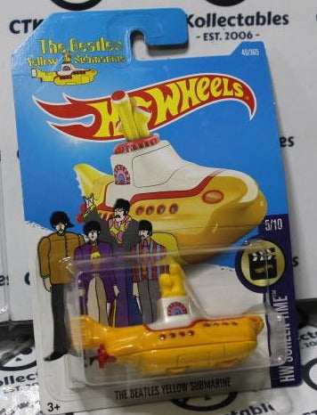 HOT WHEELS MATTEL THE BEATLES YELLOW SUBMARINE 5/10 HW SCREEN TIME 2015