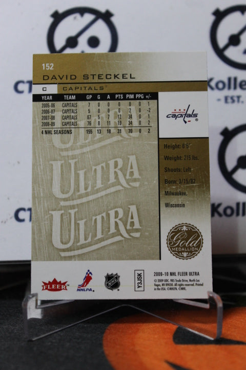 2009-10 FLEER ULTRA DAVID STECKEL # 152 WASHINGTON CAPITALS NHL HOCKEY CARD