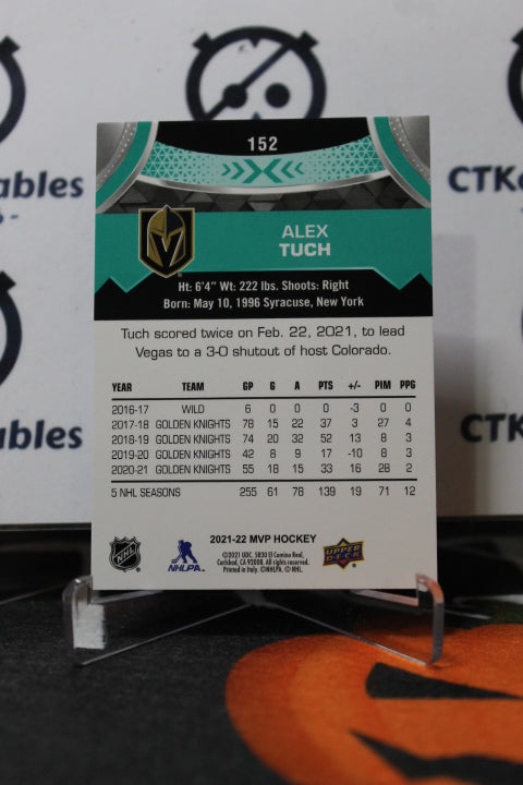 2021-22 UPPER DECK MVP ALEX TUCH # 152 NHL GOLDEN KNIGHTS HOCKEY CARD