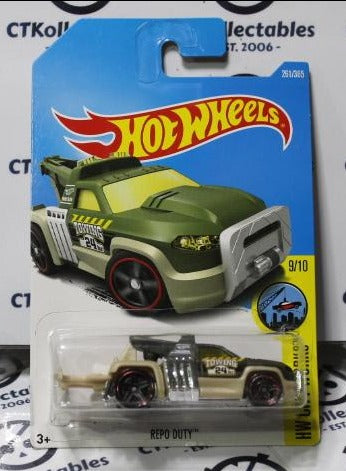 HOT WHEELS MATTEL REPO DUTY 9/10 HW CITY WORKS 261/365 LONG CARD 2015