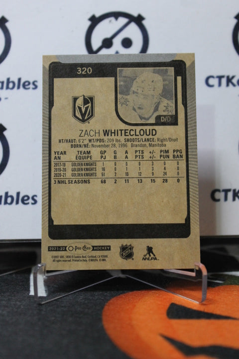 2021-22 O-PEE-CHEE ZACH WHITECLOUD # 320 NHL GOLDEN KNIGHTS HOCKEY CARD