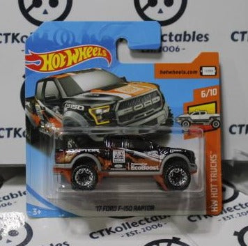 HOT WHEELS '17 FORD F-150 RAPTOR 6/10 HW HOT TRUCKS SHORT CARD 2018