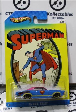 SUPERMAN '64 BUICK RIVIERA MATTEL HOT WHEELS 01/06 DC COMICS WARNER BROS. 2012